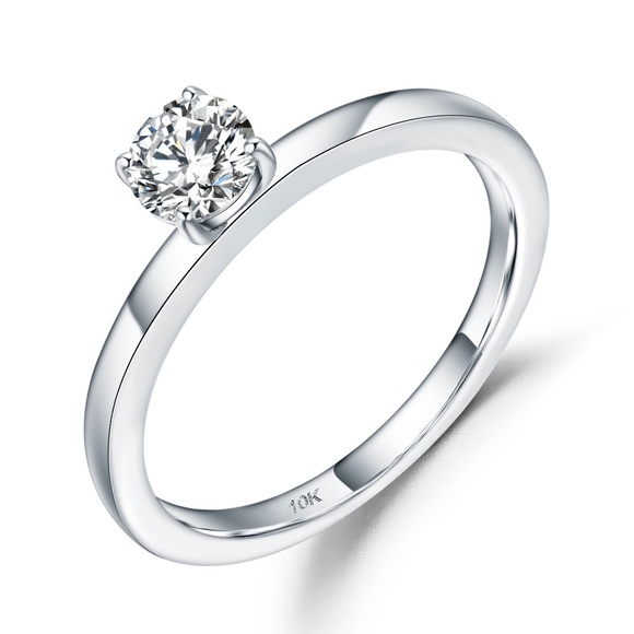 Jewelry - Engagement Ring in Solid 10K White Gold
